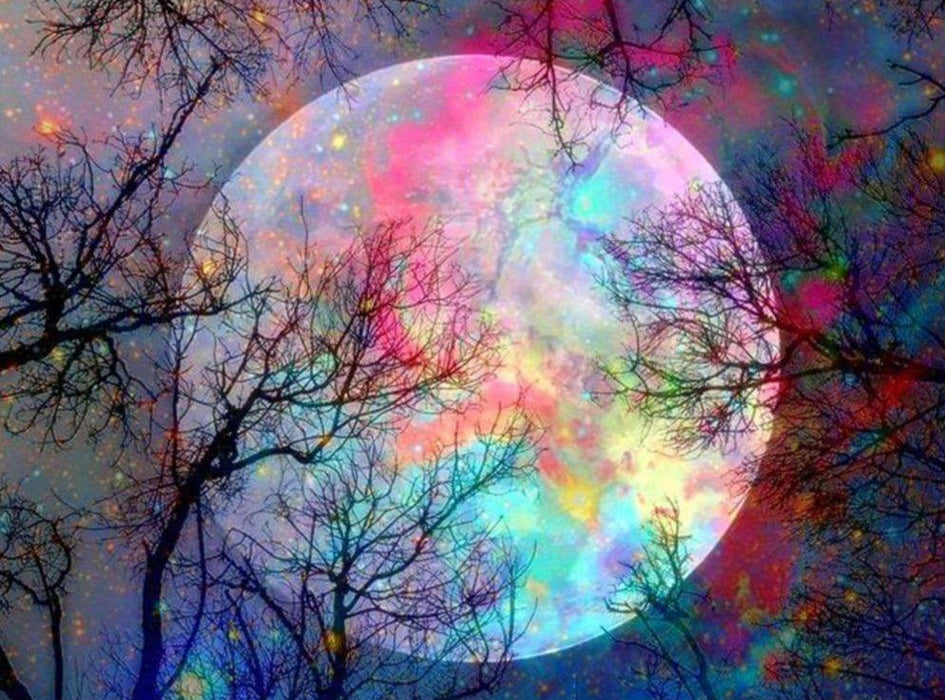 Colourful Full Moon