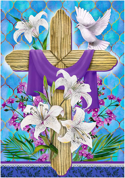 Happy Easter Cross Diamond Painting - Diamond Painting Hut