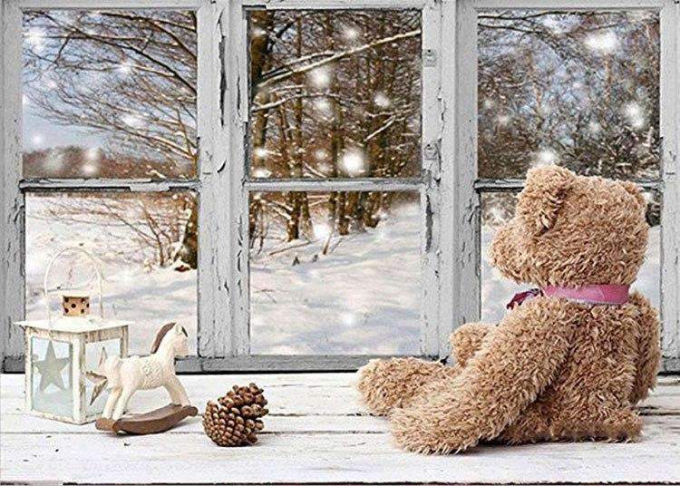 Bear Looking at the Snow