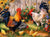 Chicken Family in the Garden