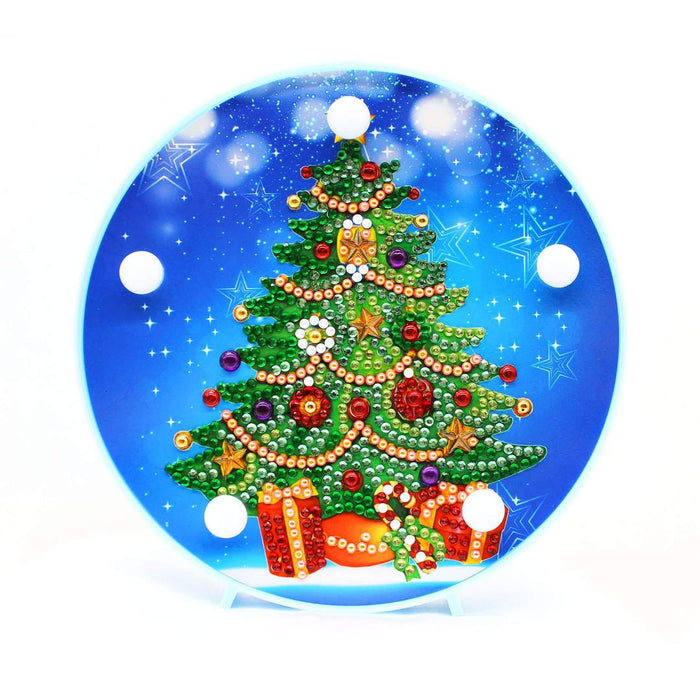 Round Lamp Gifts Under Christmas Tree