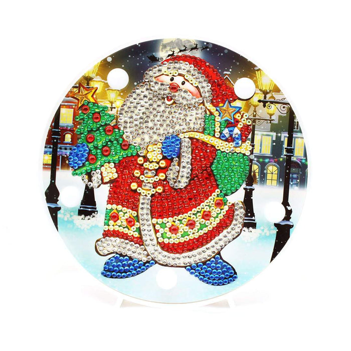 Round Lamp Jolly Santa
