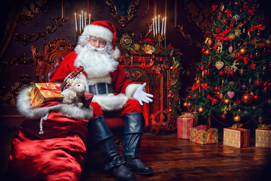 Santa Claus in Christmas House