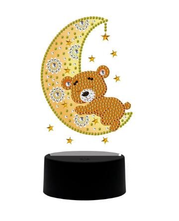 DP Lamp Teddy Bear Hugging The Moon