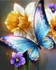 Dreamy Butterfly with Flowers