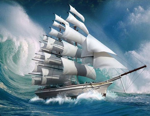 White Sailing Ship