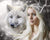White Wolf with Blond Girl