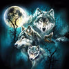 Wolves in Full Moon