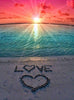 Sunset Sea Love