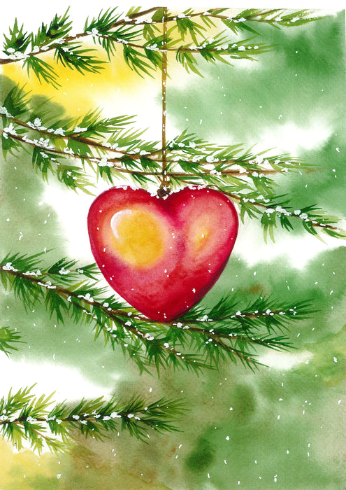 Heart on Christmas Tree