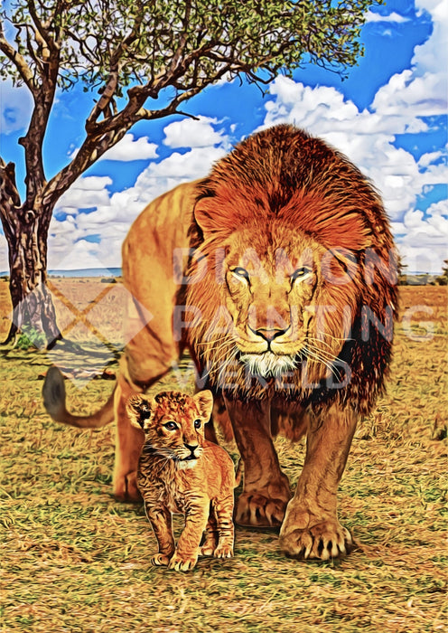 Lion and Cub | Exclusive Design
